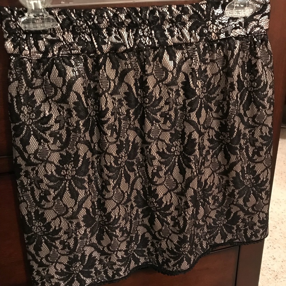 Dry Goods “Angie” Black Lace Skirt